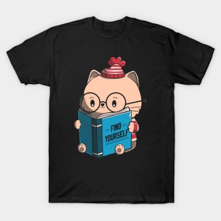 Find Yourself Journey Healing Cat Book by Tobe Fonseca T-Shirt